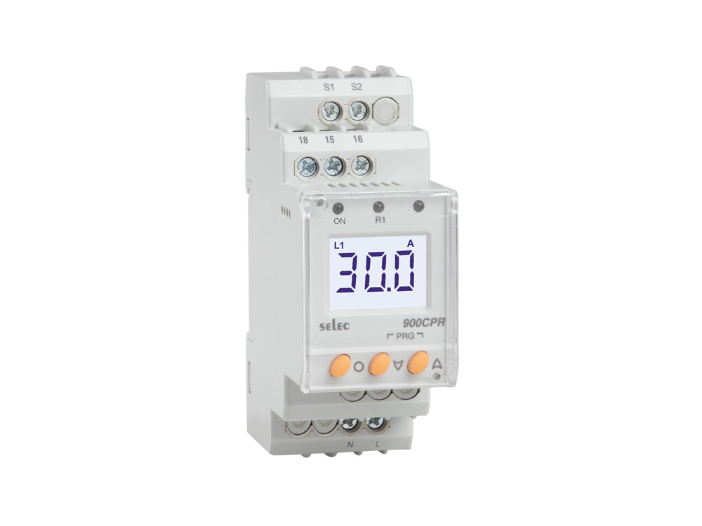 Digital 1 phase current protection relay with backlight 